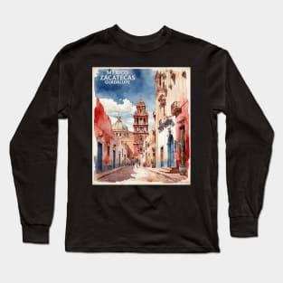 Guadalupe Zacatecas Mexico Vintage Tourism Travel Long Sleeve T-Shirt